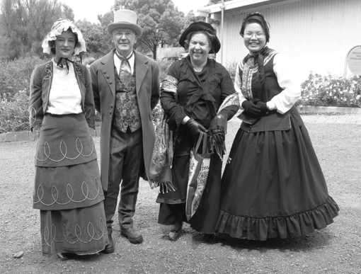Participants in period costume